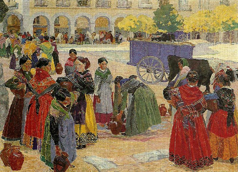 Carl Wilhelmson pigorna i avila oil painting image